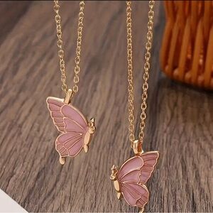 Brand new still in bag butterfly necklace only blue left